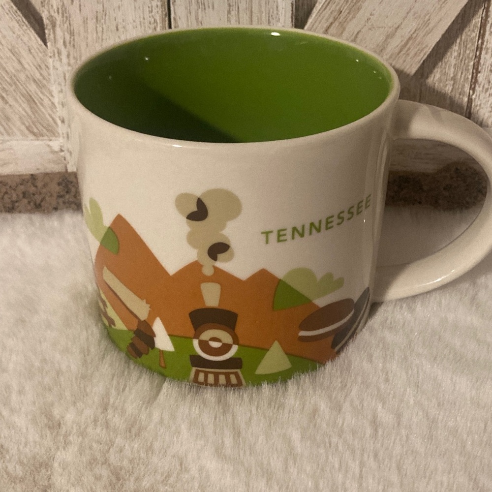 Starbucks 2016 Tennessee Mug with Green Interior